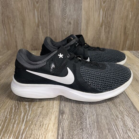 Nike Revolution 4 AA1729-001 Black White Youth US Size 7 Running Sneaker Shoes - Picture 1 of 11
